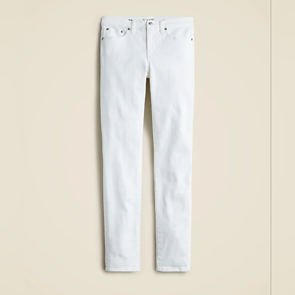 J. Crew Toothpick White Jeans in Women’s 31T